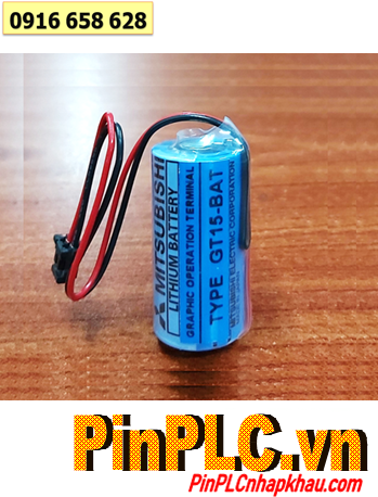 Mitsubishi GT15BAT, Pin PLC Mitsubishi GT15-BAT lithium 3v 2/3A 1800mAh /Xuất xứ NHẬT 